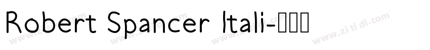 Robert Spancer Itali字体转换
